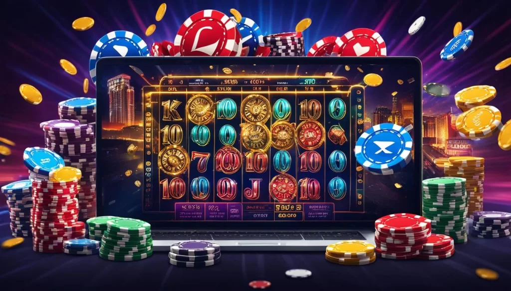 Một game thủ eSports chuyên nghiệp đang tập trung vào màn hình máy tính với bàn phím cơ, đại diện cho cá cược eSports 5biz